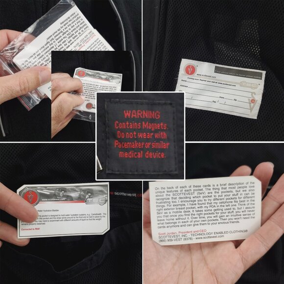 SCOTTeVEST Fleece Jacket TEC Convertible Zip Sleeves SeV Men's XXL NWOT - Picture 4 of 12